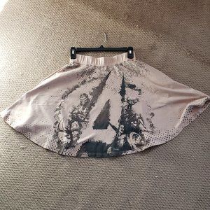 ThinkGeek exclusive womens SMALL Marvel Avengers Assemble skater skirt pockets